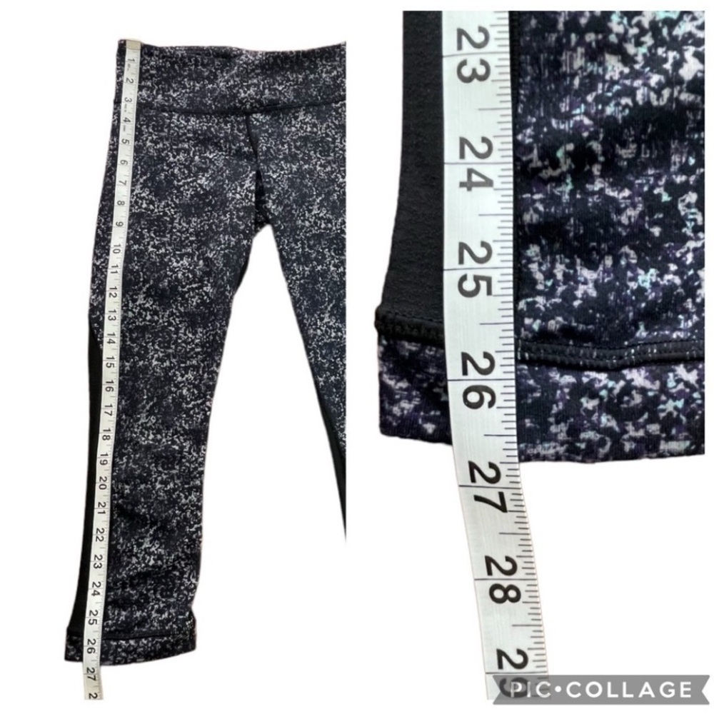 Lululemon Journey Crop Leggings in Rocky Road Sand Dune Toothpaste/Black - Sz 4 - Picture 12 of 12